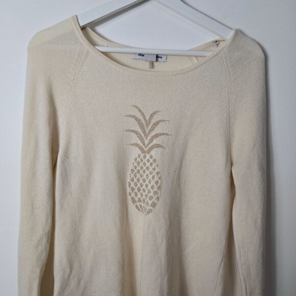 Tommy Bahama Size XS Serena Wool Cashmere Blend Pineapple Intarsia Sweater - Picture 12 of 13